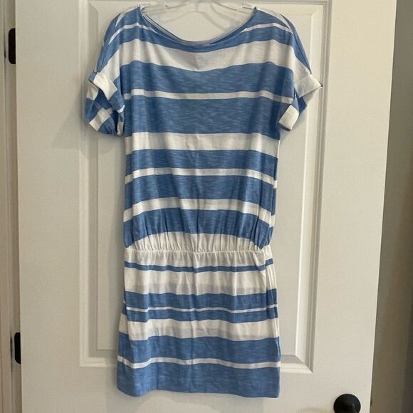 NWT Lilly Pulitzer CARMINE DRESS TIDE BLUE LAZY DAYS STRIPE Sz. S - Picture 2 of 3